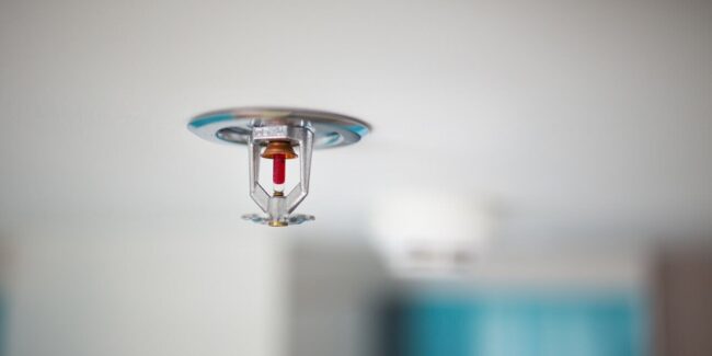 Our sprinkler system puts out fire in high-rise block