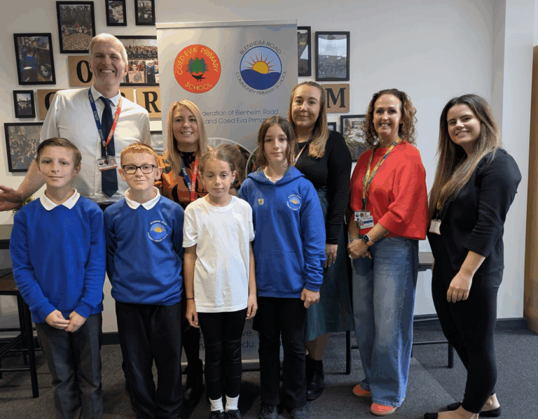 Blenheim Road Community Primary School’s gardening project boosted by Bron Afon and Travis Perkins.